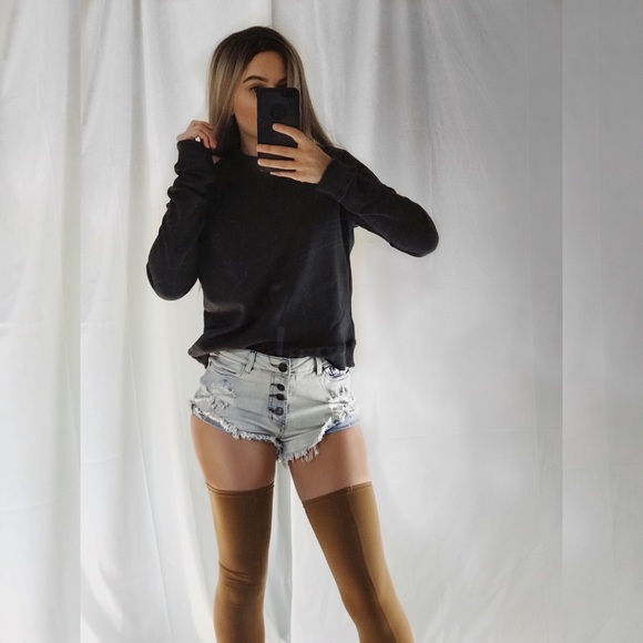 “COLE” Buffed Denim Shorts - Picture 2 of 2